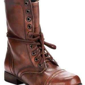 Steve Madden Troopa Brown Combat Boots